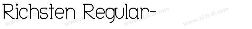 Richsten Regular字体转换